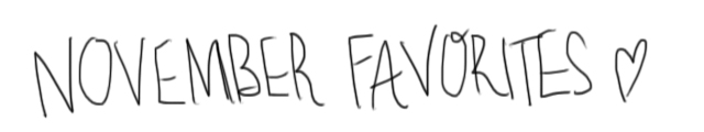 November Favorites