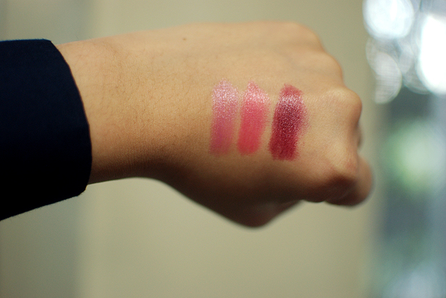 Revlon - Just Bitten Kissable Balm Stain - Sweetheart, Darling, Crush - Swatches