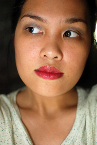 YSL - Rouge Volupte Shine - Rose in Tension - Face