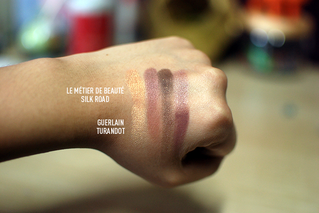Guerlain Turandot vs LMdB Silk Road - Swatches