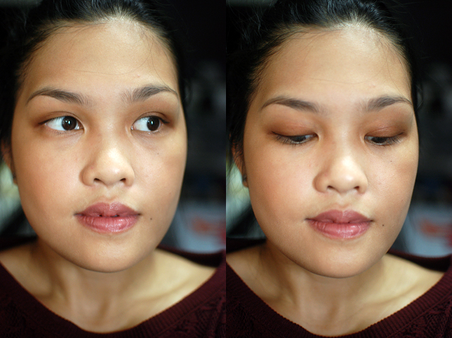 shu uemura eyeshadow ME medium brown 885 - face