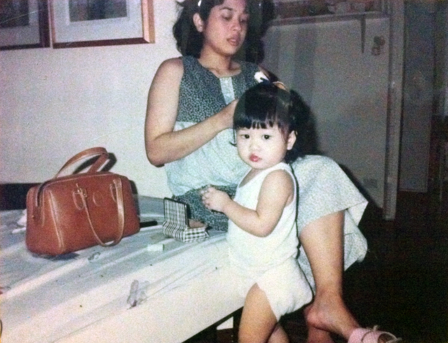 Baby Carina in Red Lipstick