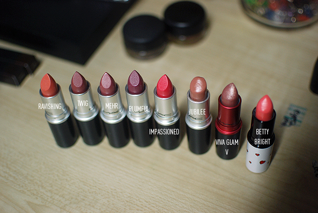 MAC Lipstick Collection