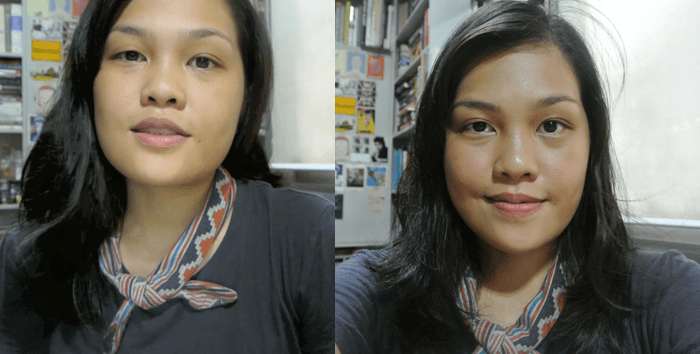 4 product face - before and after