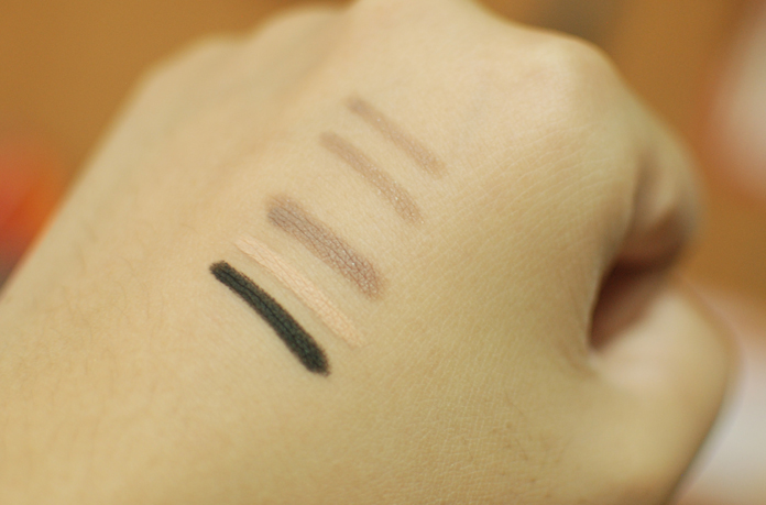 Rimmel Scandaleyes - Kohls - Swatches, Close Up