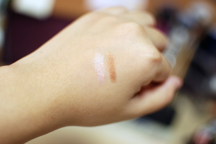 y.e.t. - Eyeshadow Sticks - Nude Pink, Bronze - Swatches