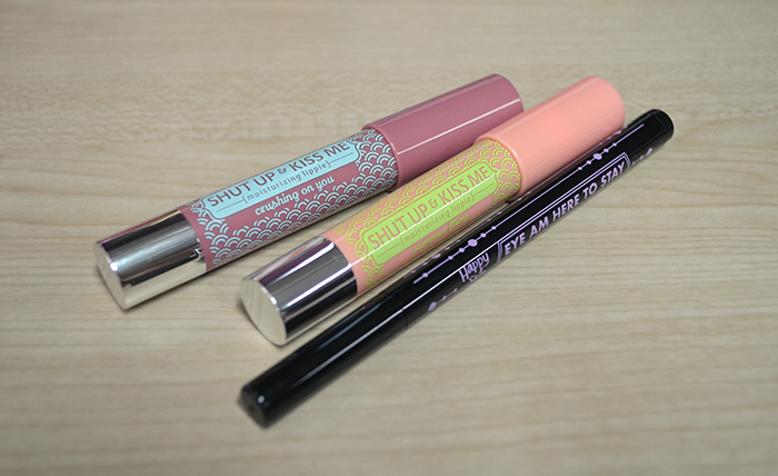 Happy Skin - Shut Up and Kiss Me, Eye am here to stay, products