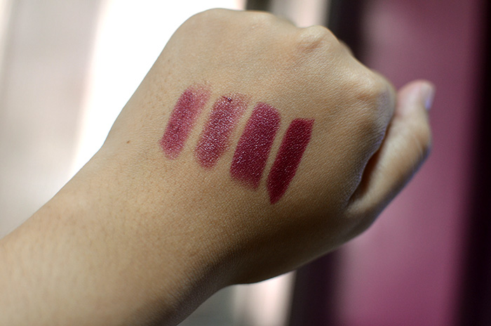 Stylenanda 3CE Lip Color in Vamp - Swatches, Comparison