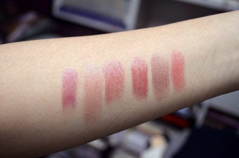 5 Things Friday - Sheer Lipsticks Swatches