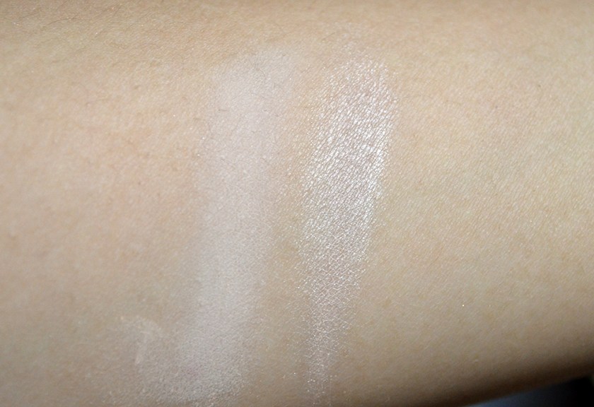 bareMinerals Degrees of Dazzling - Velvet Nude vs Satin Nude Swatches