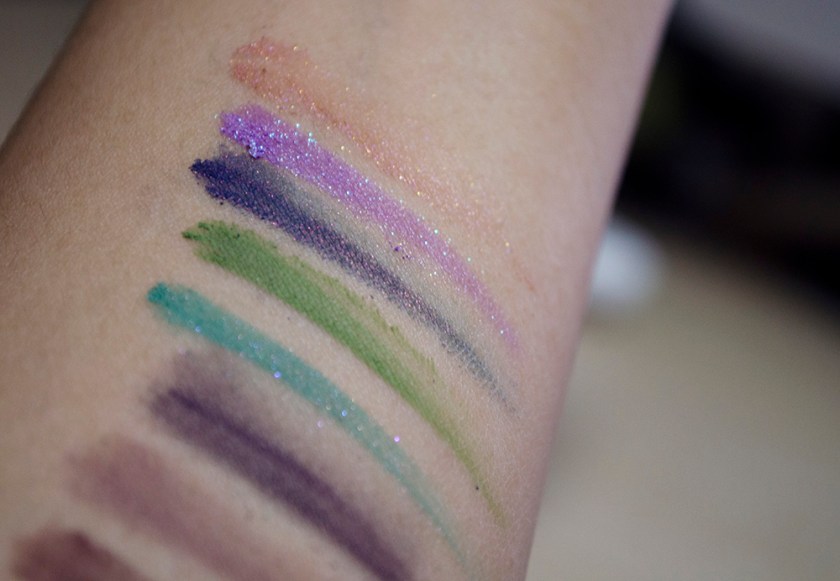 Darling Girl - Swatches - Miss Argentina, Pirate's Booty, London Calling, Throwing Stones, It's a Ginger Thing