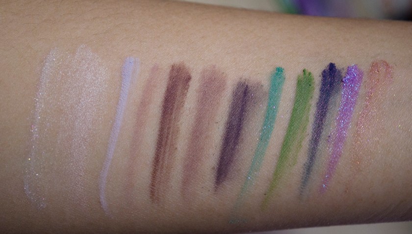 Darling Girl - Swatches - Vicar in a Tutu, Saddle Up, Heaving Bosom, Between the Sheets, Naughty Bits, Bodice Ripper, Tainted Love, Miss Argentina, Pirate's Booty, London Calling, Throwing Stones, It's a Giner Thing