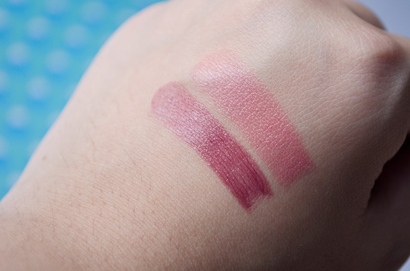 THREE - Lipsticks - Swatches - Edith's Whisper, Love Like Heaven