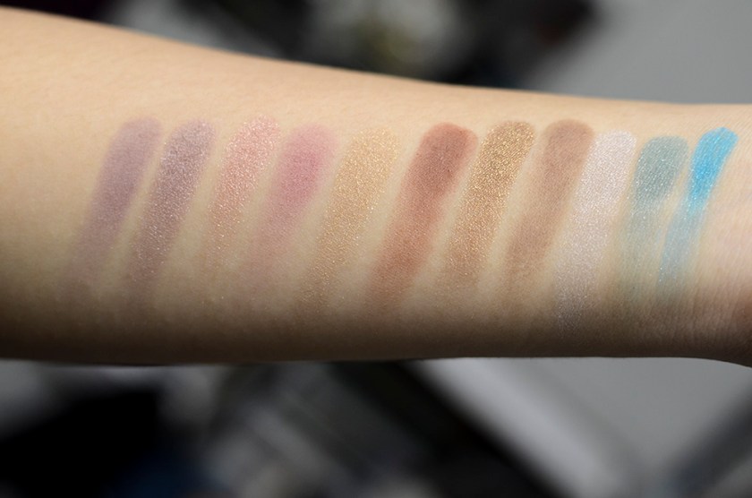 Makeup Geek Eyeshadows - Unexpected, Twilight, Cinderella, Cupcake, Bleached Blonde, Cocoa Bear, Pretentious, Mocha, Rockstar, Sea Mist, Poolside - Swatches