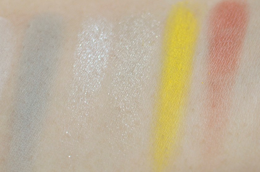 MAKE Colour - Aether Palette - Swatches - Cement, Quartz, Alabaster, Sulfur, Deep Flesh