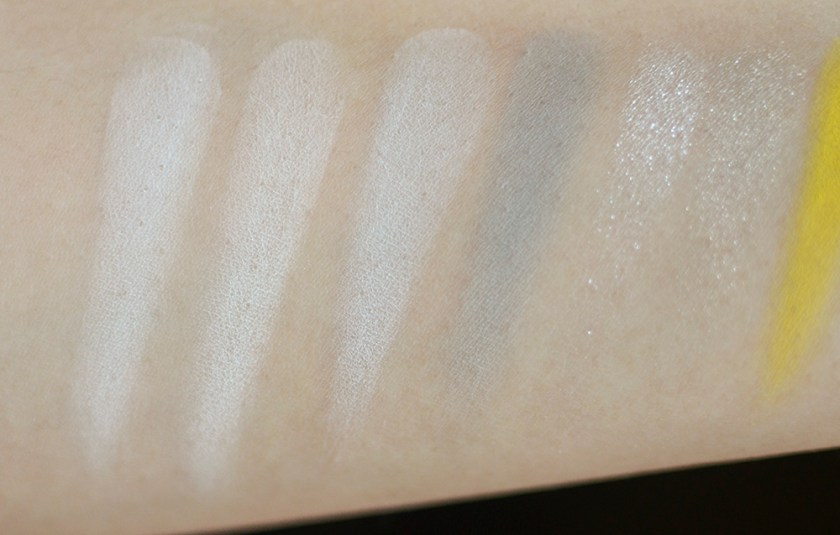 MAKE Colour - Aether Palette - Swatches - Salt Flat, Warm White, Cool White, Cement, Quartz, Alabaster, Sulfur