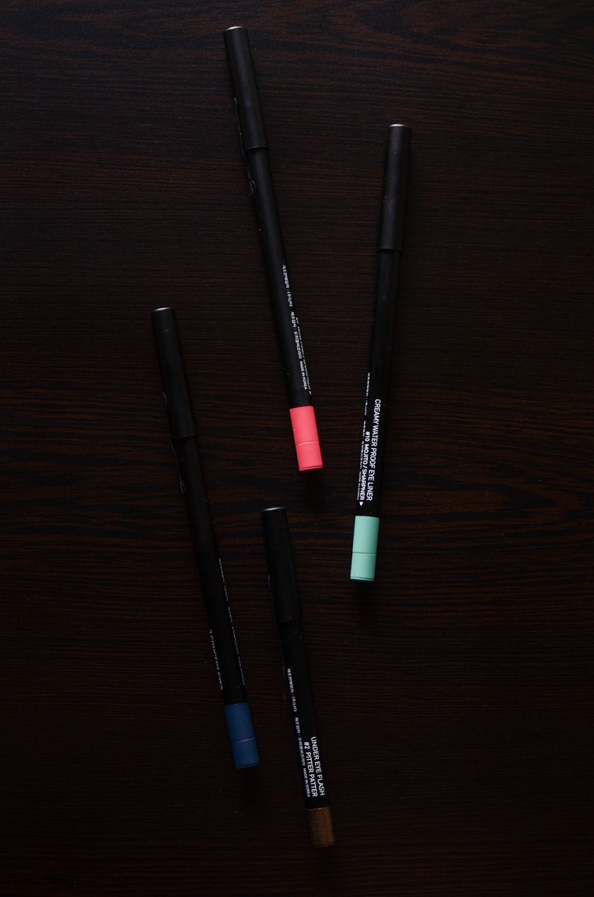 3CE Creamy Waterproof Eyeliner, Undereye Flash Liner - Mojito, Wow Pink, Moulin Rouge, Pitter Patter