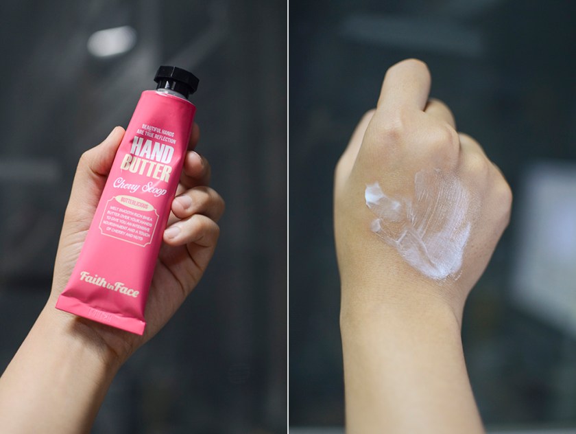 Faith in Face Hand Butter in Cherry Scoop - Tube, Swatch