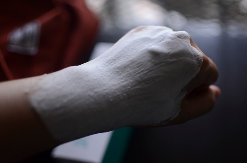 Hongik Skin Foaming Cleanser - Lathered Swatch