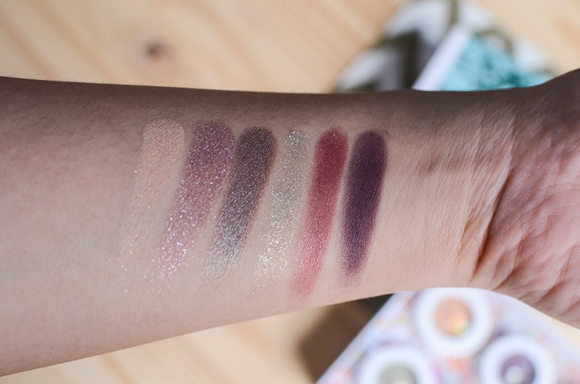 ColourPop SuperShock Eyeshadows - Not a Box of Chocolates - Swatches - Halo, Tinsel, Partridge, Sleigh, Drift - Doe-a-Deer - Swatches
