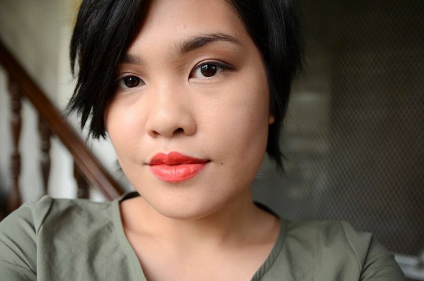 MAKE - Custom Effects in Matte Dew, Silk Lipstick in Scarlet Oak