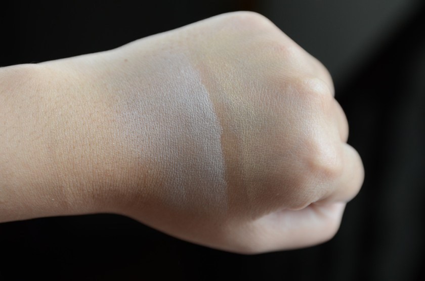 March 2015 BDJ Box - Ponds Flawless white BB+ Cream Light and Beige - Swatch Blended