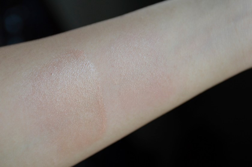 ToT - Le Metier de Beaute Peau Vierge Anti Aging Tinted Complexe, Becca Shimmering Skin Perfector - Swatches - 1