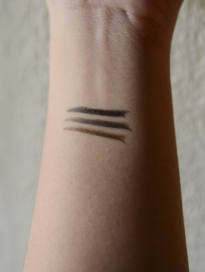 K-Palette - Liquid Liner - Swatches - SB001, BB001, DB001